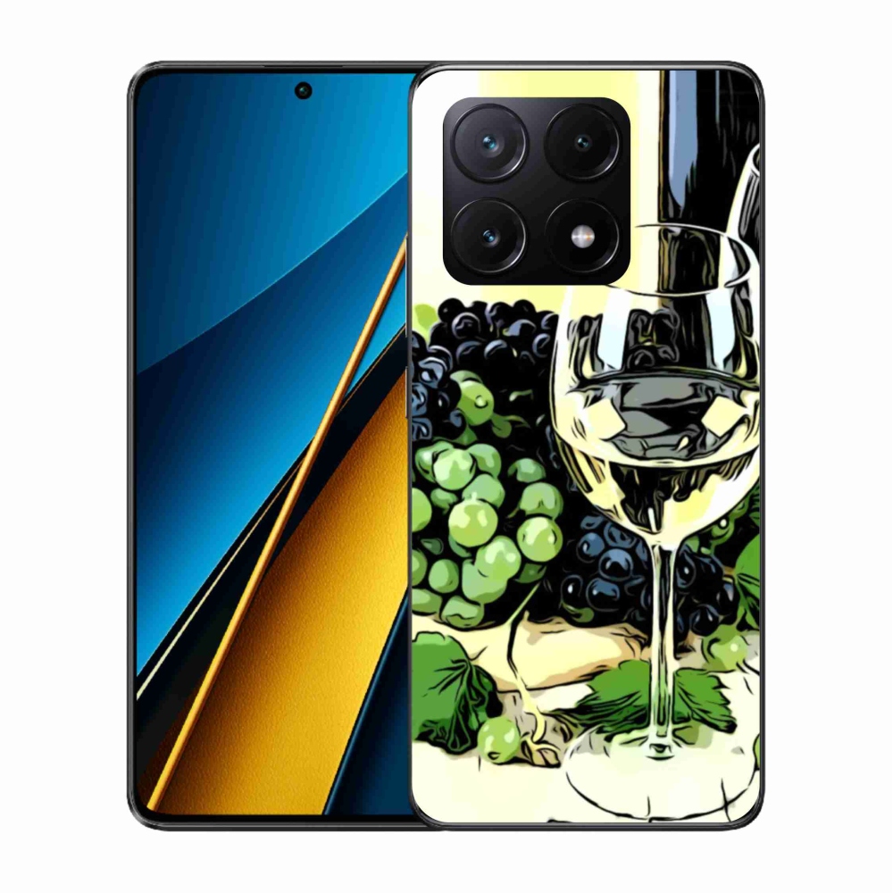Gél borítás mmCase a Xiaomi Poco X6 Pro 5G számára - pohár bor