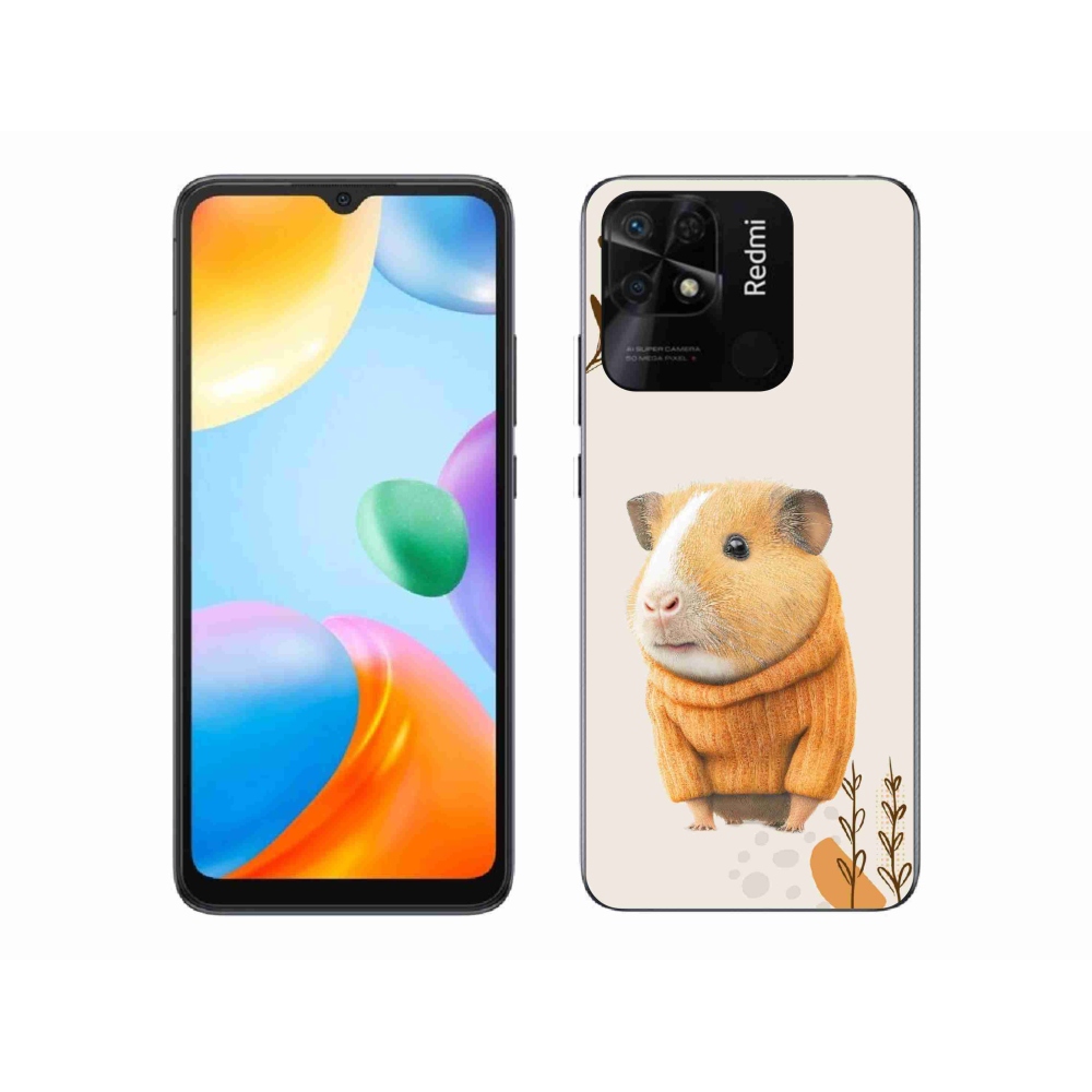 Gél borítás mmCase a Xiaomi Redmi 10C-hez - tengerimalac a pulóverben