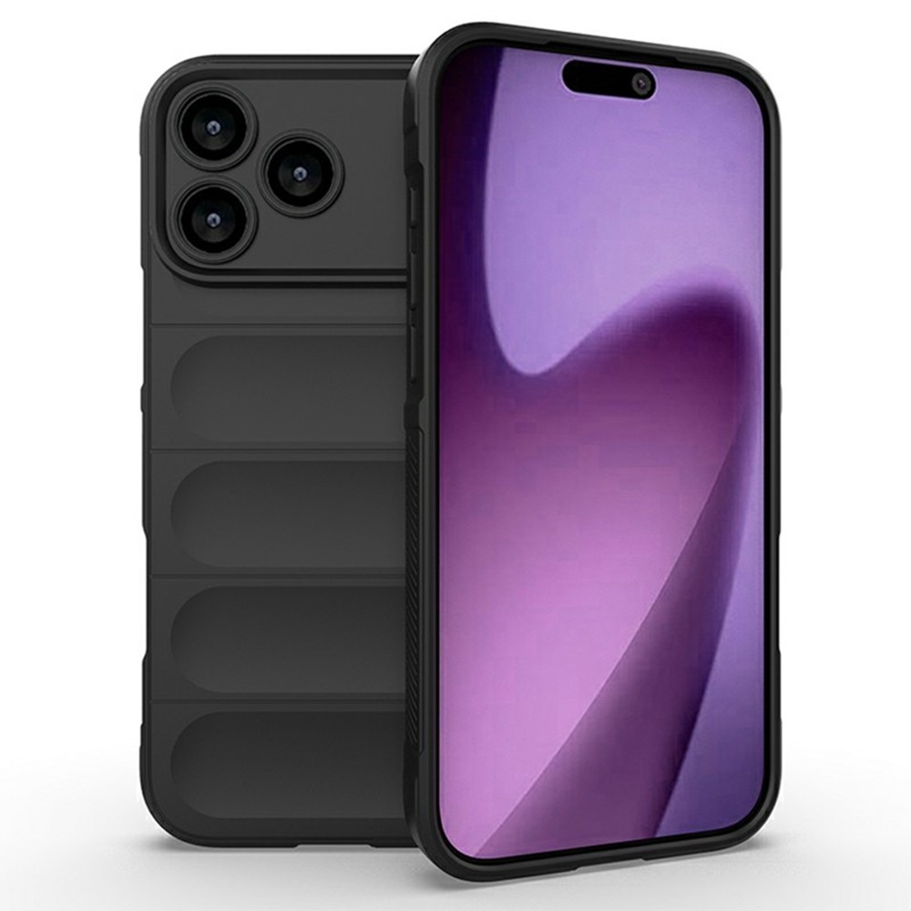 Rugg tartós zselés tok iPhone 17 Pro készülékhez - fekete