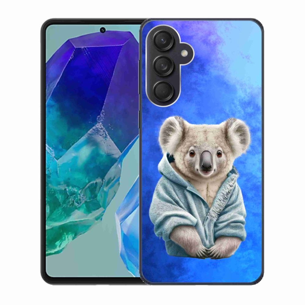 Zselés borítás mmCase Samsung Galaxy M55 5G - koala pulóverben