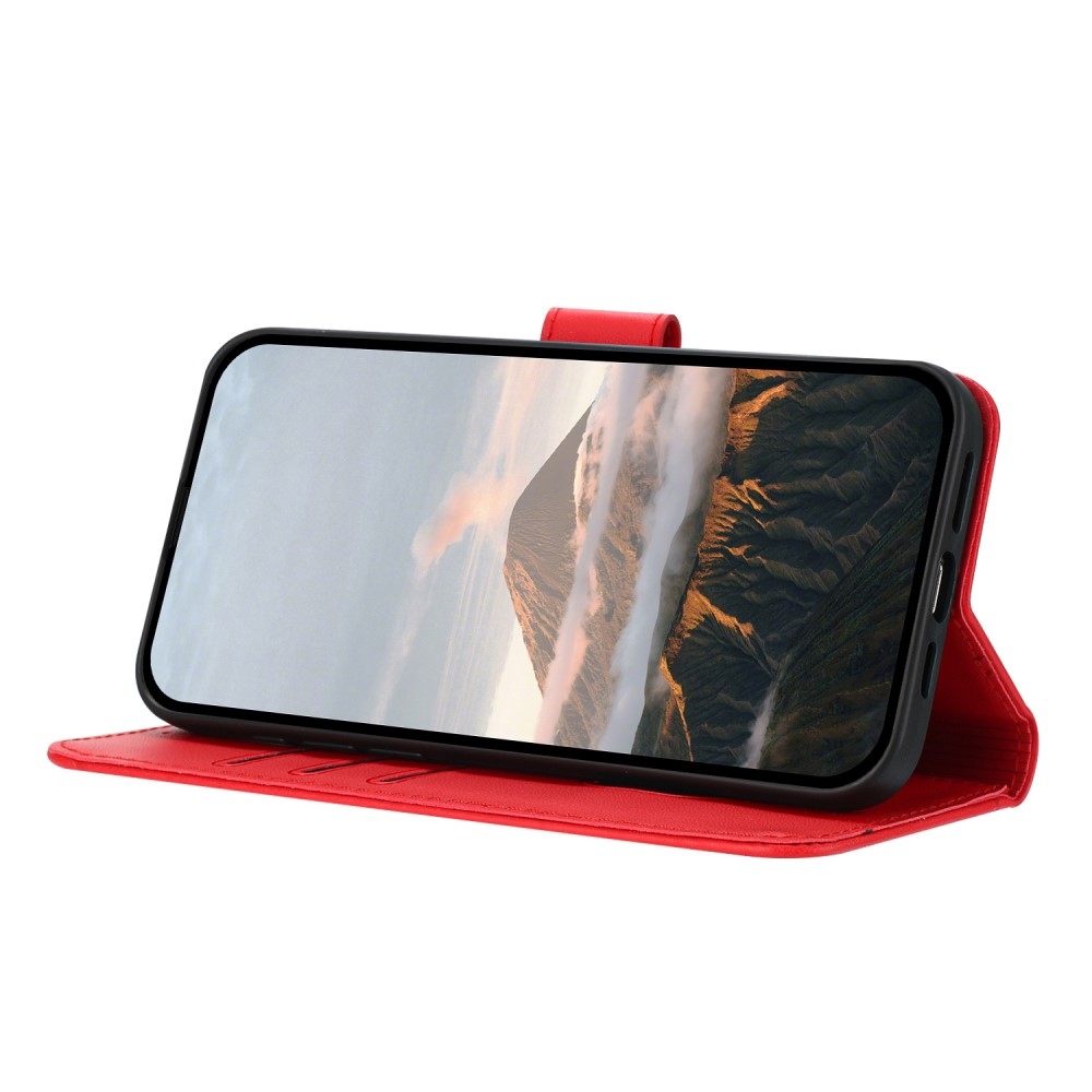 Háromszögek könyvtáska Honor 400-hoz - piros