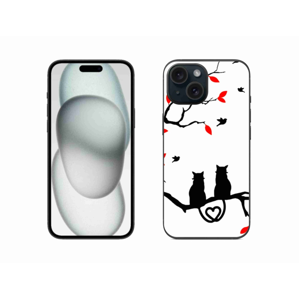 Gél borítás mmCase iPhone 15 készülékhez - macskaszerelem