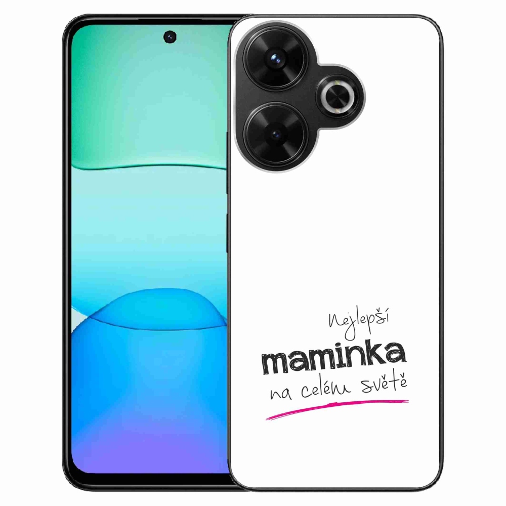 Gél borító mmCase a Xiaomi Redmi 13 4G/Poco M6 4G - legjobb anya 4 fehér háttérrel