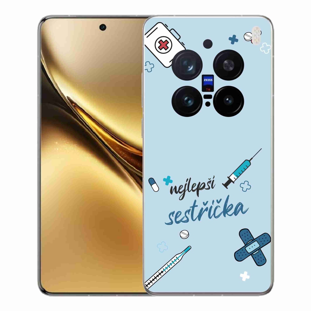 Gél borítás mmCase a Vivo X200 Pro 5G-n - a legjobb kishúg kék háttérrel