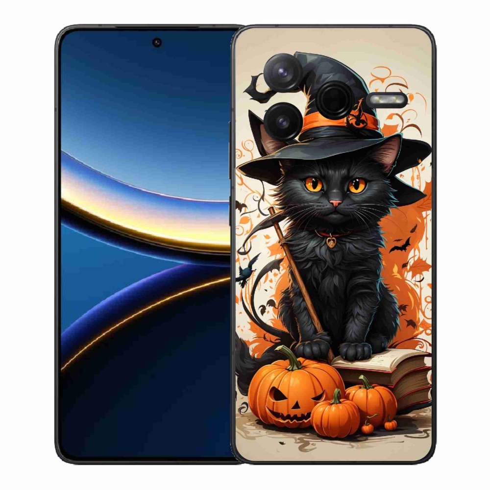 Gél borítás mmCase a Xiaomi Poco F7 Pro számára - macska varázsló