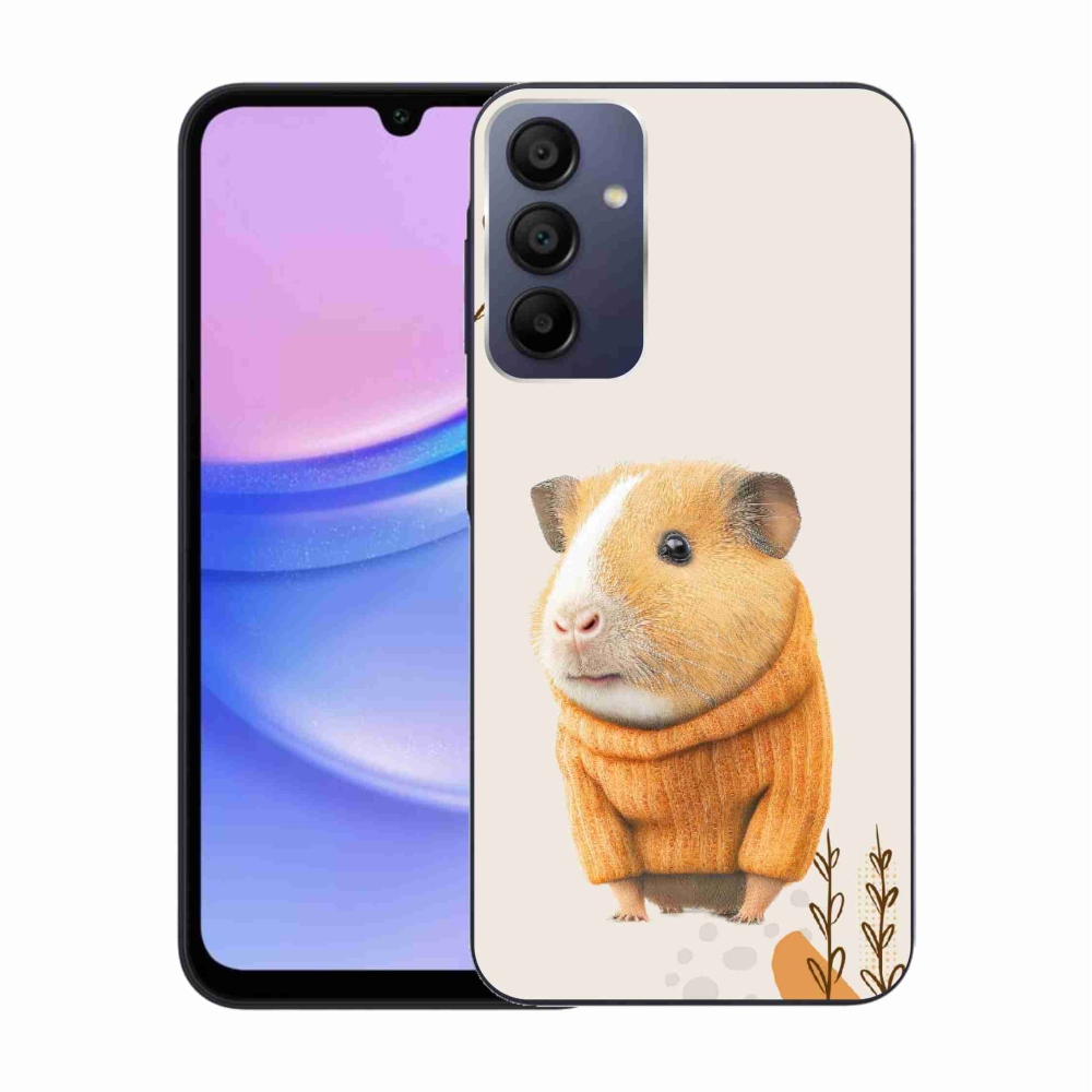 Gél borítás mmCase Samsung Galaxy A15 4G/5G - tengerimalac pulóverben - Samsung Galaxy A15 4G/5G számára