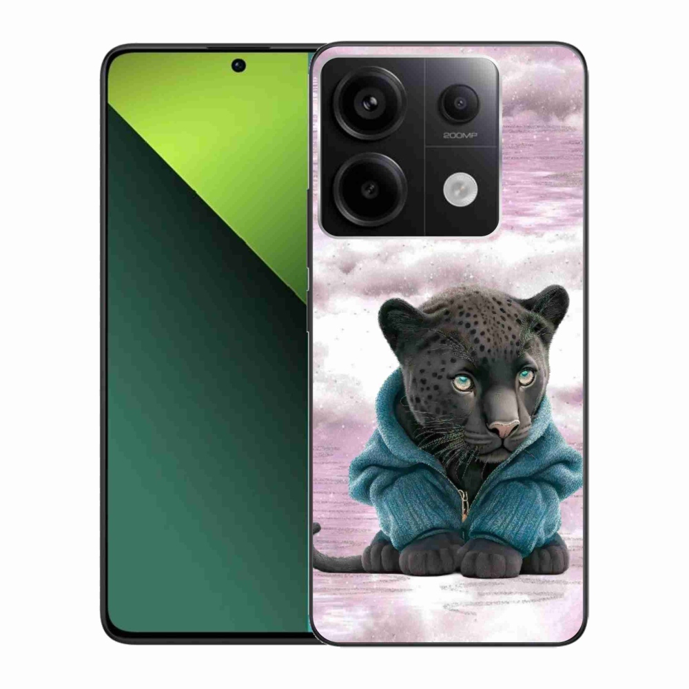 Gél borítás mmCase a Xiaomi Redmi Note 13 Pro 5G/Poco X6 5G számára - fekete párduc pulóverben
