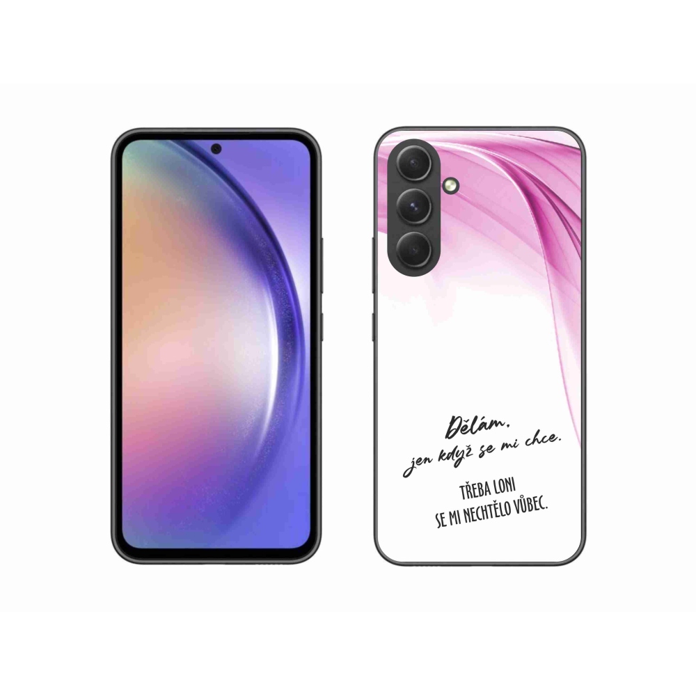 Gél borító mmCase Samsung Galaxy A54 5G - vicces szöveg 12 fehér háttér