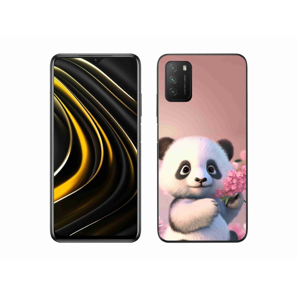Gél borítás mmCase a Xiaomi Poco M3-hoz - aranyos panda
