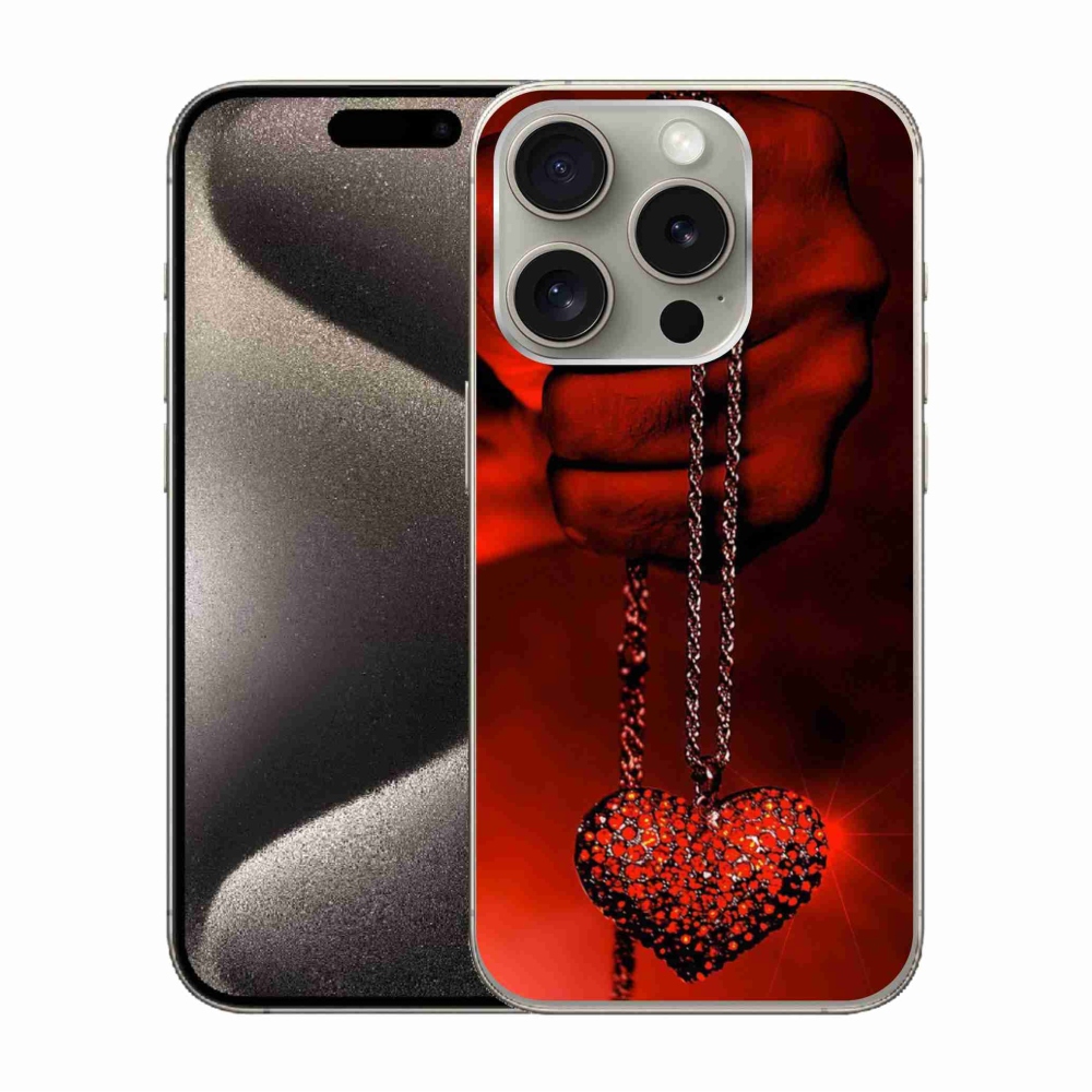 Zselés borítás mmCase iPhone 15 Pro készülékhez - nyaklánc