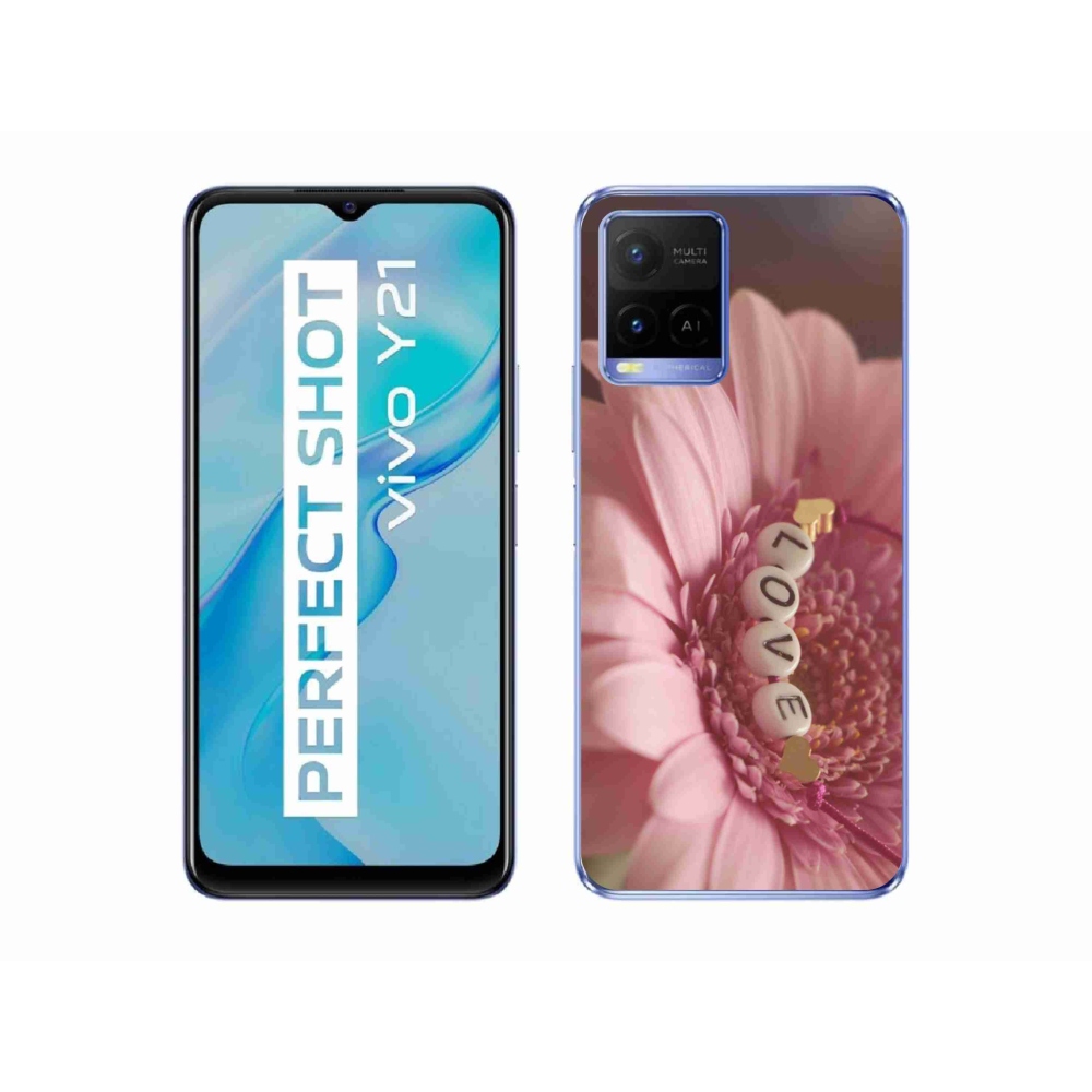 Gél borítás mmCase a Vivo Y21/Y21s/Y33s számára - medál szerelem