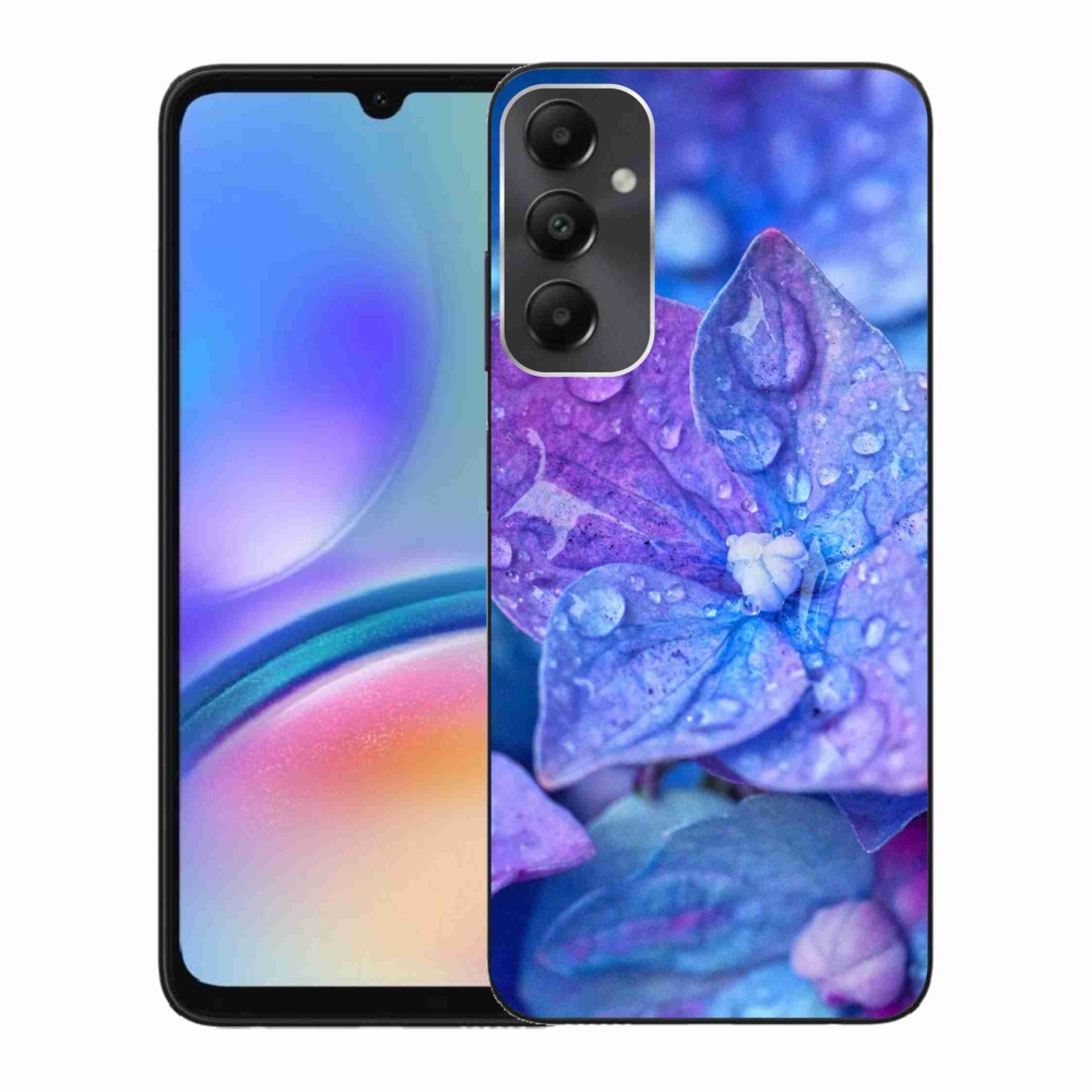 Zselés borítás mmCase Samsung Galaxy A05s készülékhez - lila virág