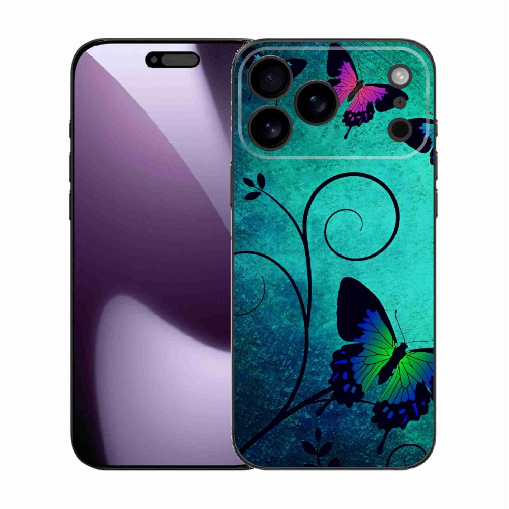 Zselés borítás mmCase iPhone 17 Pro Max készülékhez - színes pillangók