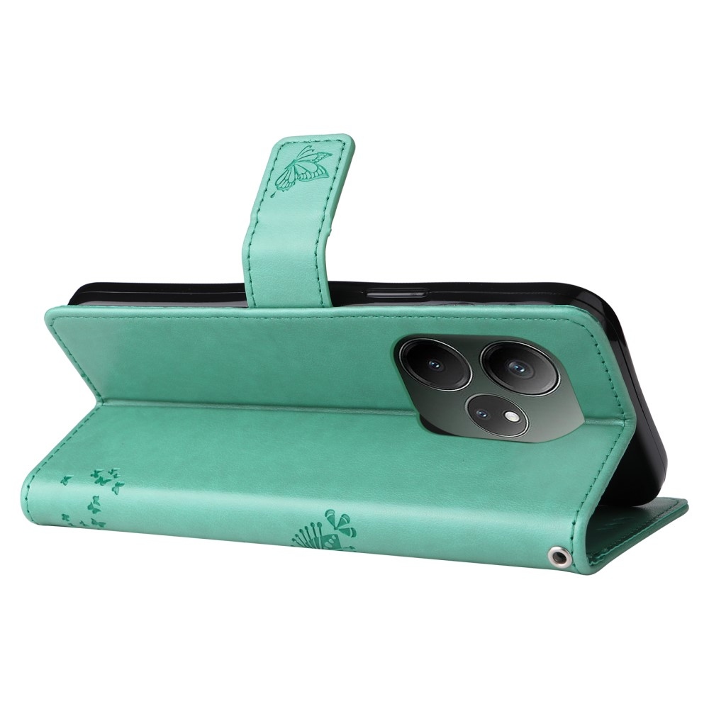 Fa könyvtáska a Realme GT 6 5G/GT 6T 5G számára - teáskék színű