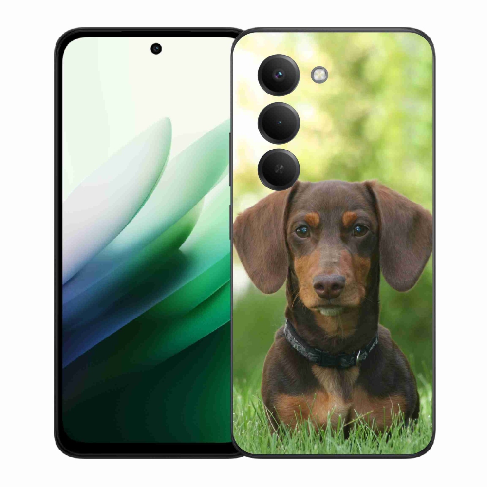 Gél borítás mmCase a Xiaomi Redmi 15 5G-hez - barna tacskó