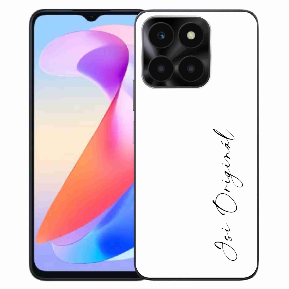 Gél borító mmCase a Honor X6a számára - te vagy az eredeti fehér háttér