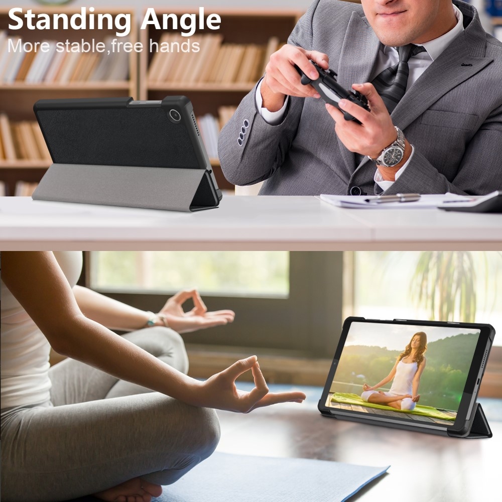 Állványra zárható tok Lenovo Tab M8 4. generációs (2024) - Fekete