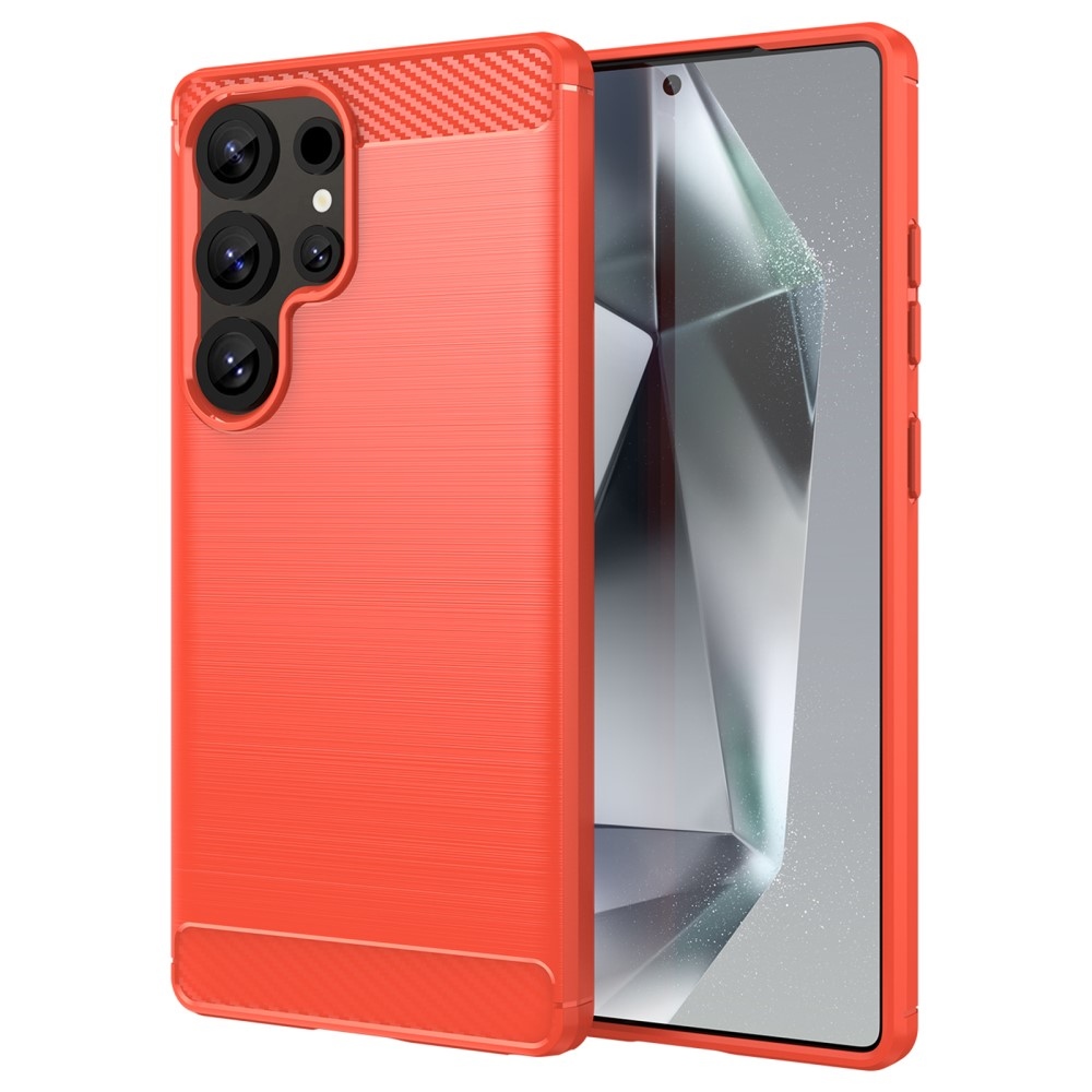 Szénálló zselés tok Samsung Galaxy S25 Ultra készülékhez - piros