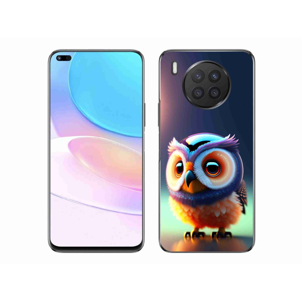 Gél borítás mmCase a Huawei Nova 8i készülékhez - bagoly