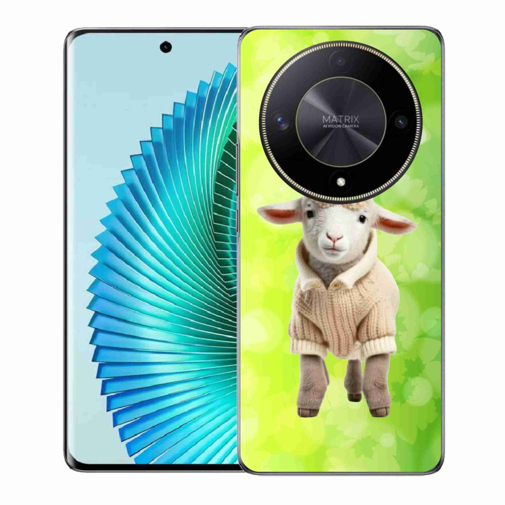 Zselés borítás mmCase a Honor Magic 6 Lite 5G számára - bárány pulóverben