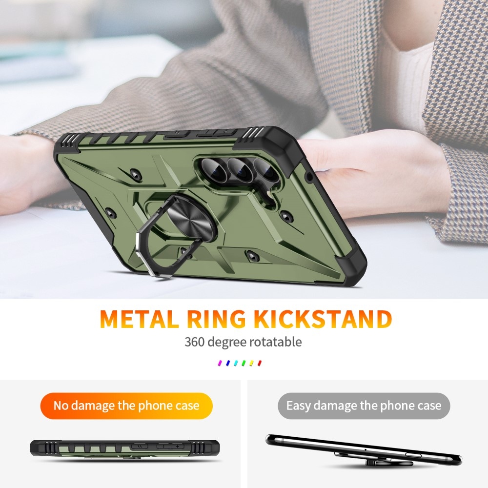 Cseppálló borítás Samsung Galaxy A26 5G készülékhez - sötétzöld