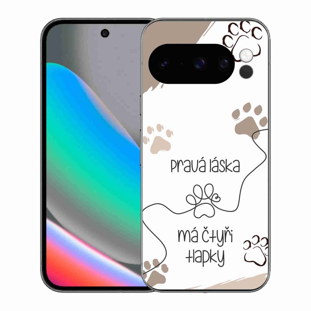 Gél borítás mmCase a Google Pixel 10 Pro készülékhez - kutyamotívum 1 fehér háttér