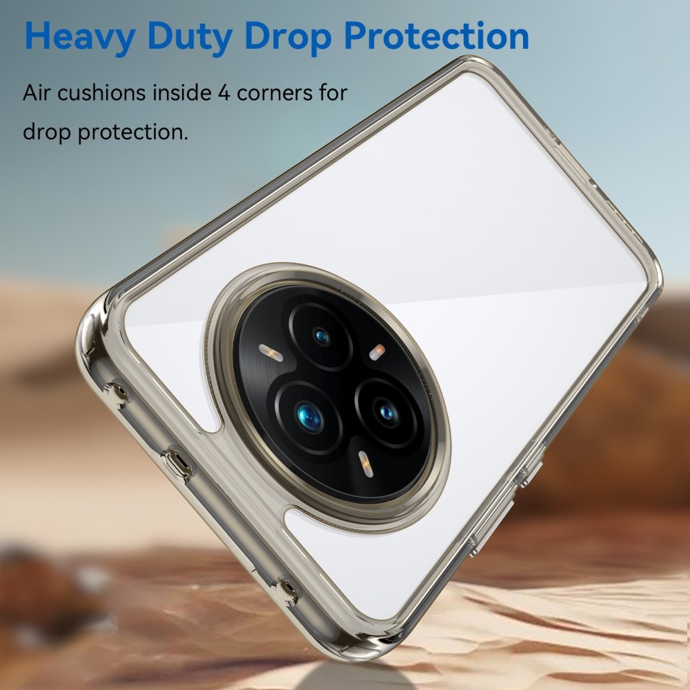 Gél tok fix hátlappal a Realme 14 Pro+ 5G készülékhez - szürke