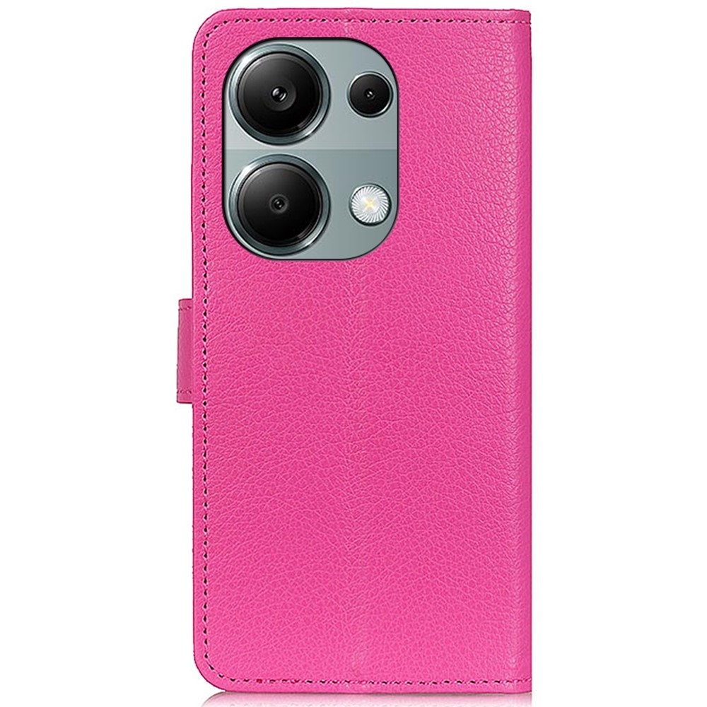 Litchie könyv tok Xiaomi Redmi Note 13 Pro 4G/Poco M6 Pro - rózsa