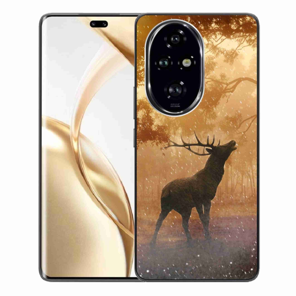 Zselés borítás mmCase a Honor 200 Pro 5G számára - szarvasok a szarvasbőgésben