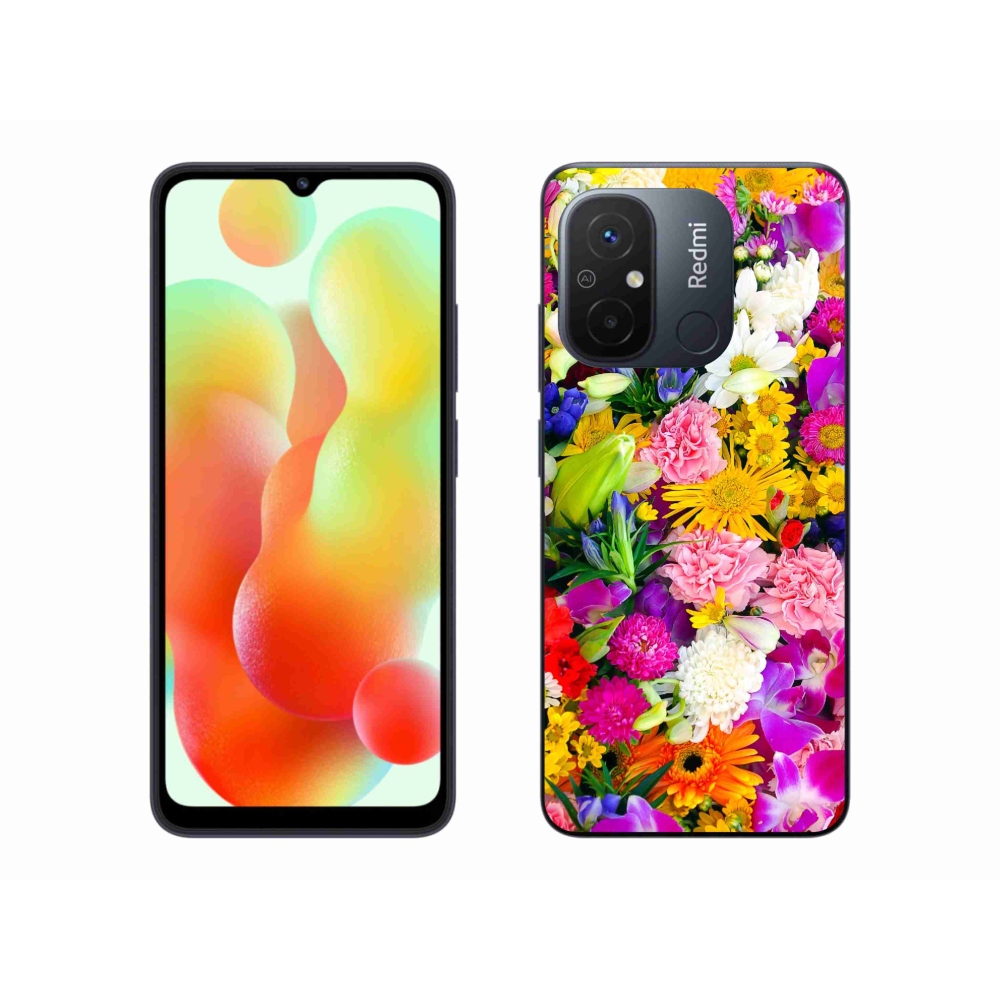 Gél borítás mmCase a Xiaomi Redmi 12C-hez - virágok 12