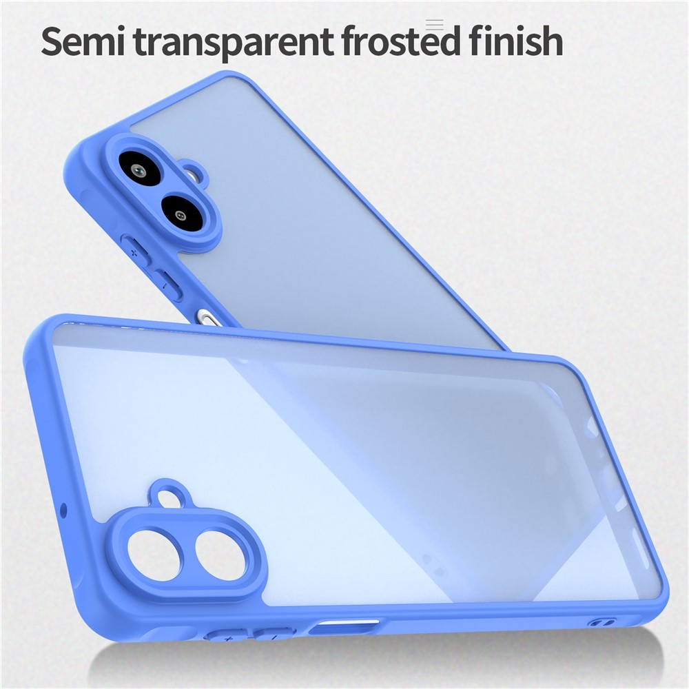 Gél tok kemény hátlappal a Samsung Galaxy A07 4G készülékhez - világoskék színben