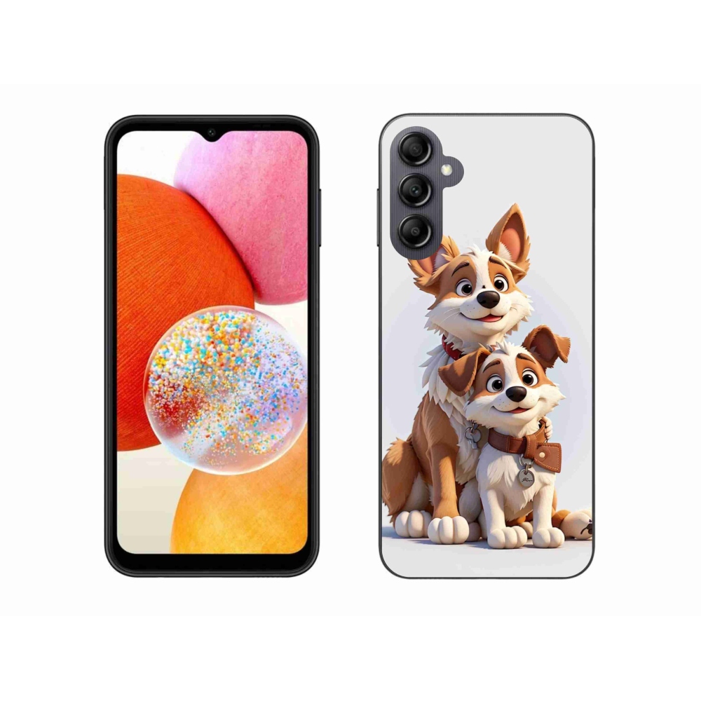 Gél borító mmCase Samsung Galaxy A14 4G/5G - rajz kutyákhoz