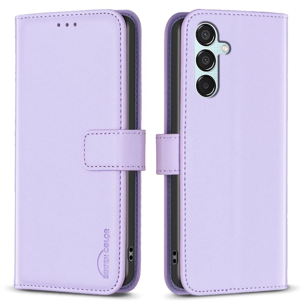 BNF könyvtáska Samsung Galaxy M15 5G - világos lila