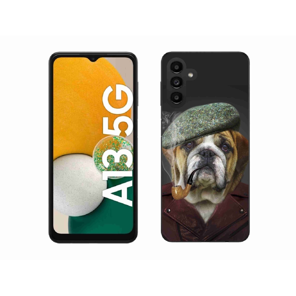 Gél borítás mmCase Samsung Galaxy A13 5G - kutya csővel