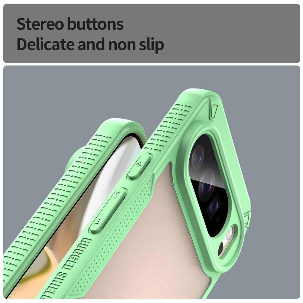 Fagyasztott tartós borítás a Google Pixel 10 Pro XL-hez - zöld