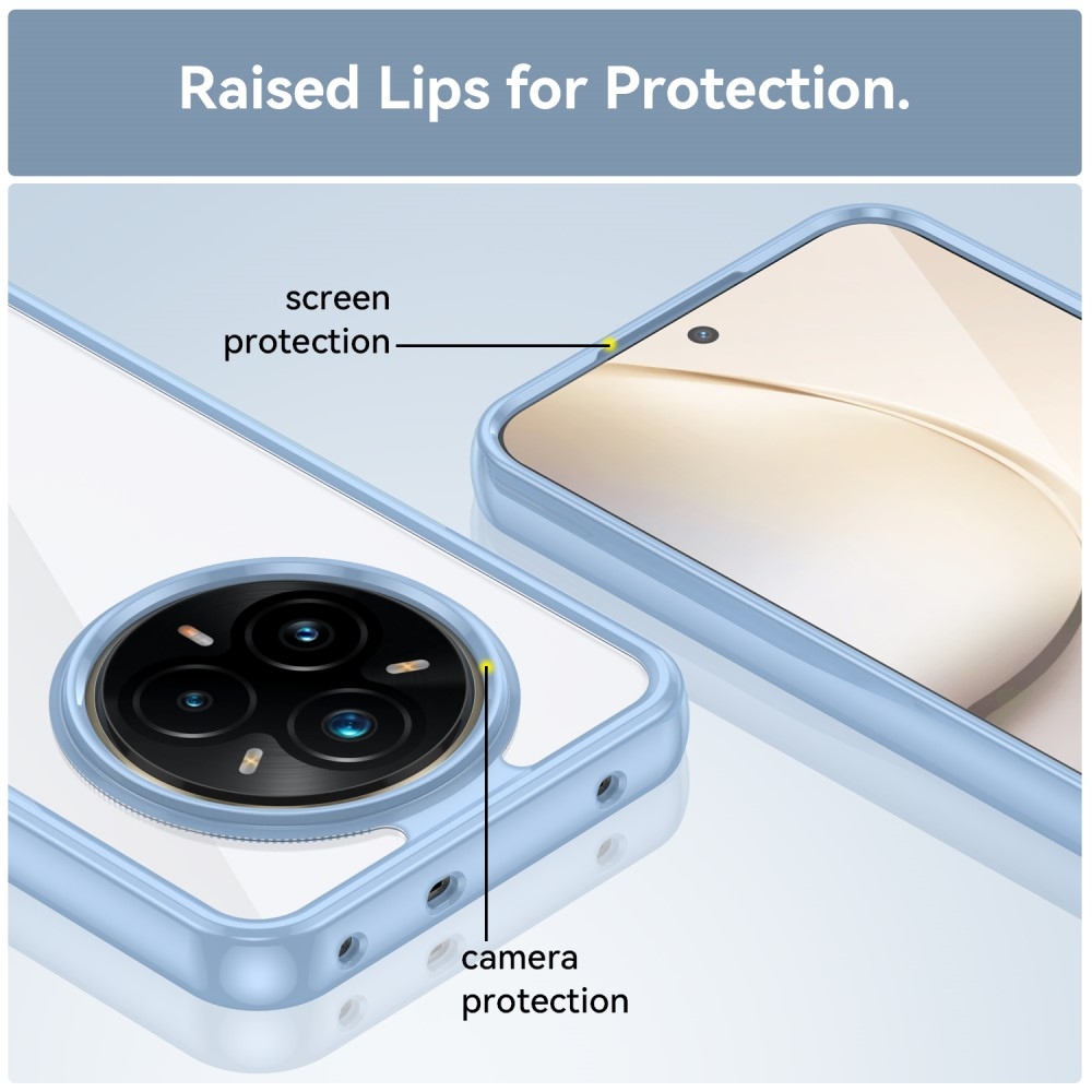 Gél tok fix hátlappal a Realme 14 Pro+ 5G készülékhez - kék