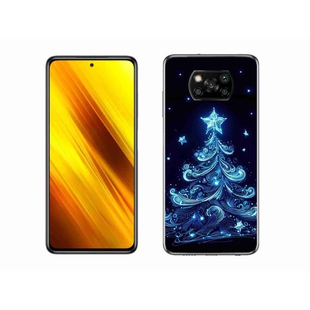 Gél borítás mmCase a Xiaomi Poco X3 Pro számára - neon karácsonyfa 4