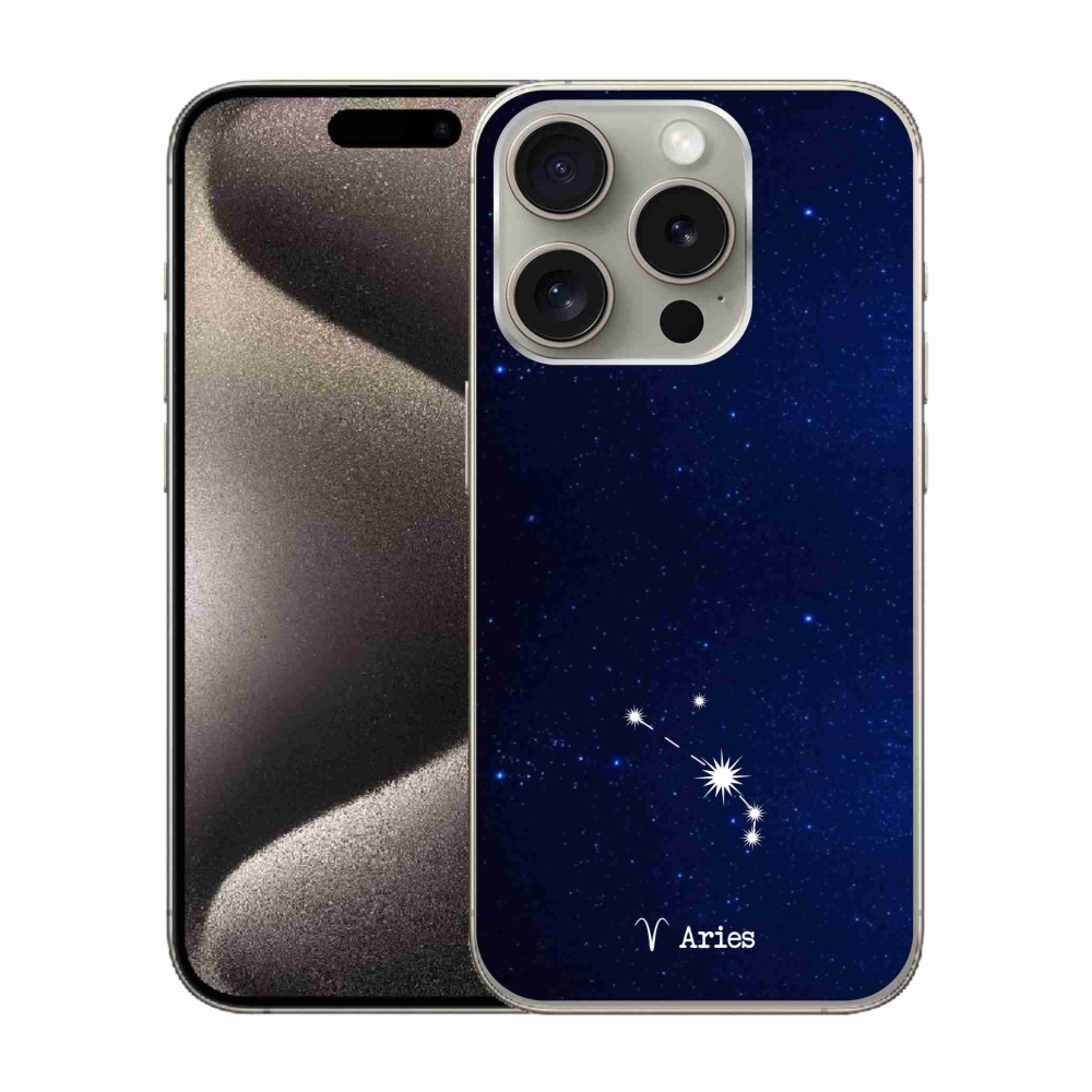 Zselés borítás mmCase iPhone 15 Pro készülékhez - Kos csillagkép