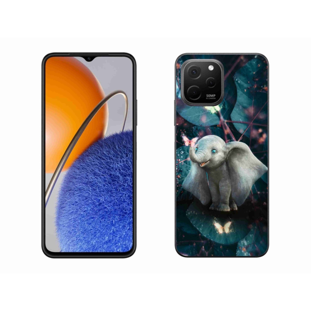 Gél borító mmCase a Huawei Nova Y61 készülékhez - aranyos elefánt