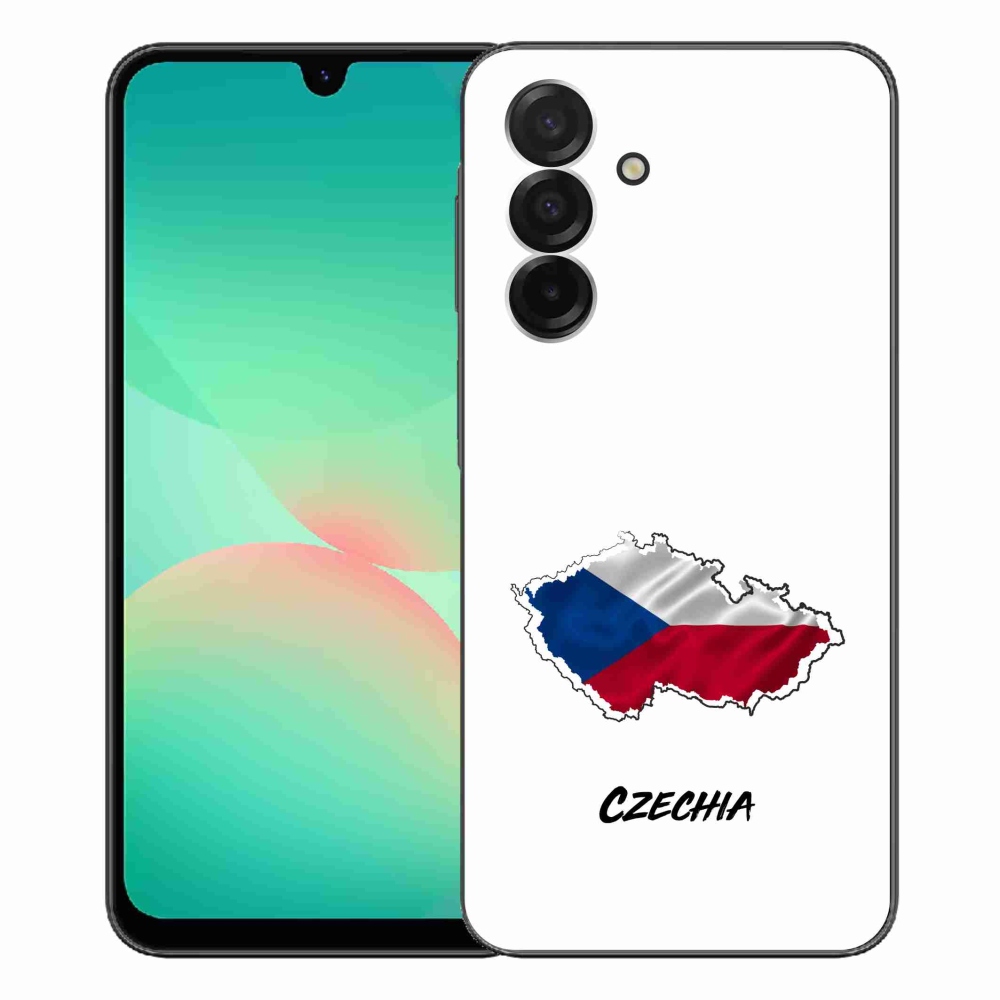 Gél borítás mmCase Samsung Galaxy A26 5G - Csehország fehér háttérrel