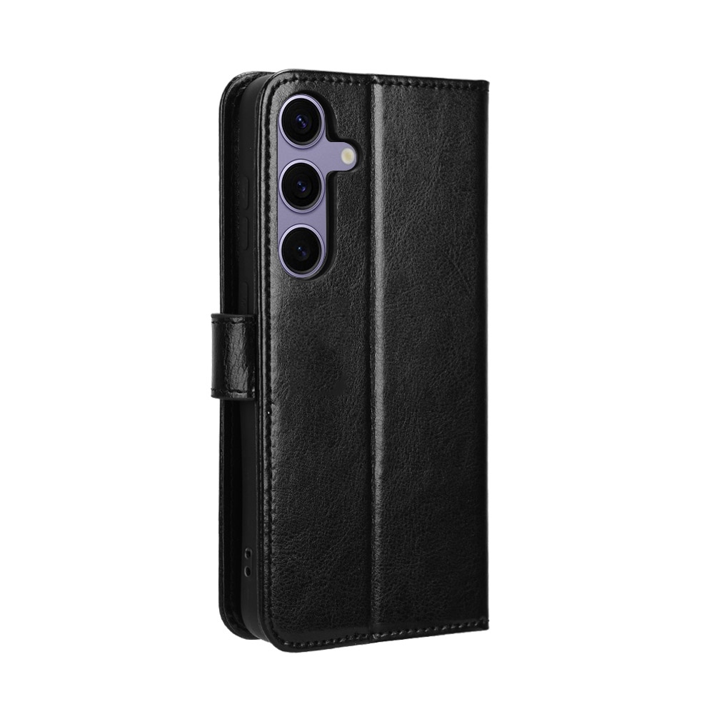 Őrült könyv tok Samsung Galaxy S25 FE készülékhez - fekete