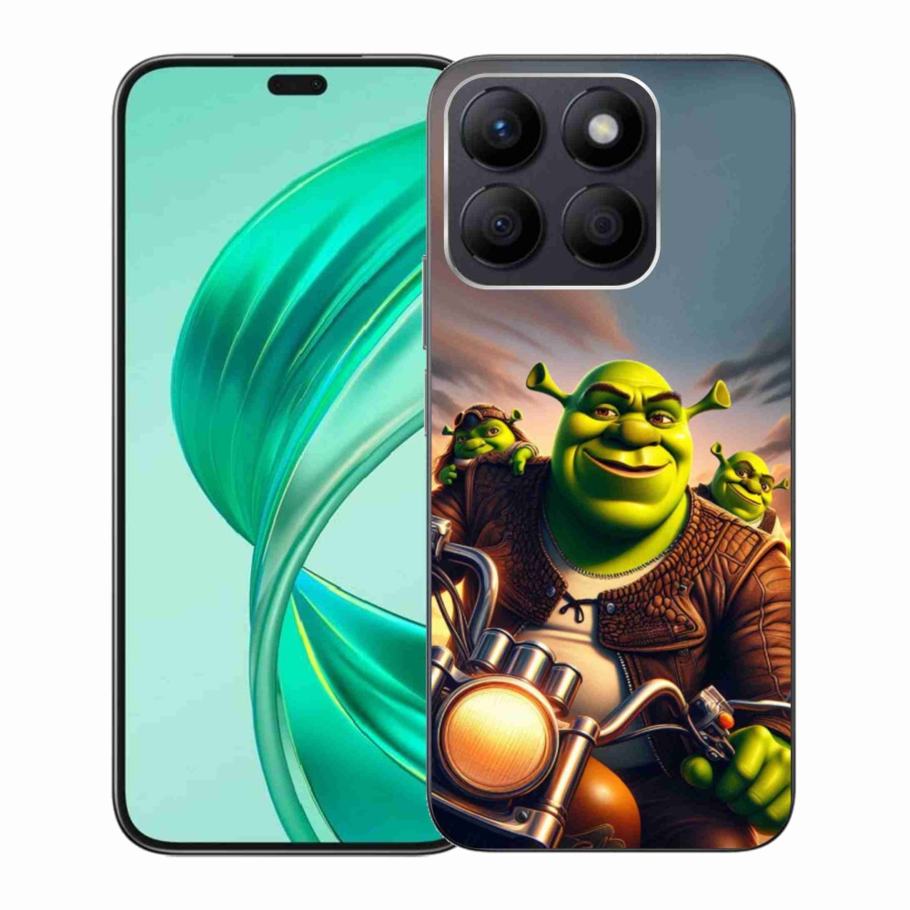 Zselés borítás mmCase a Honor X8b-hez - Shrek egy motorkerékpáron