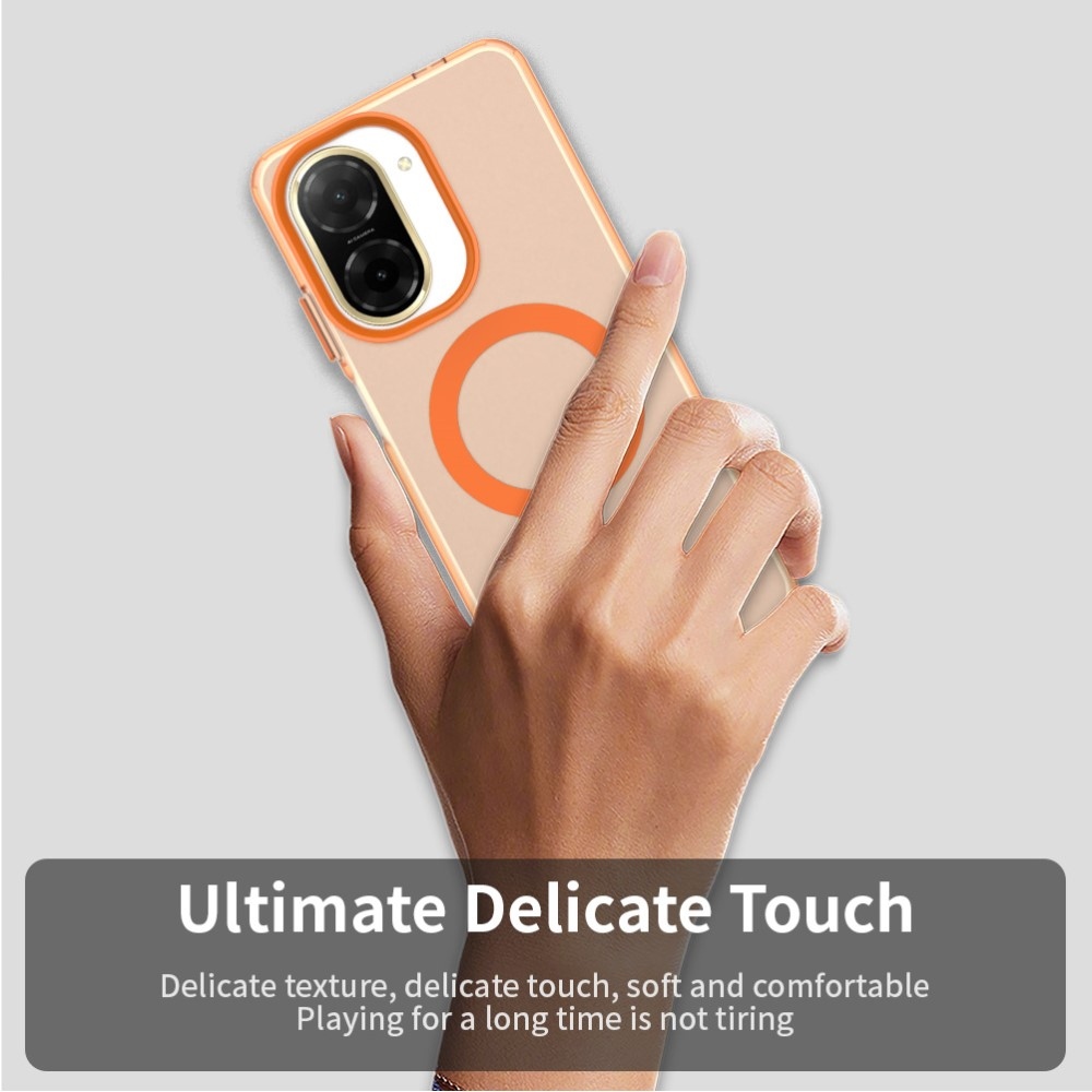 Candy zselés tok MagSafe-val Xiaomi Redmi A5 (171.7x77.8x8.3mm) - narancssárga színűre