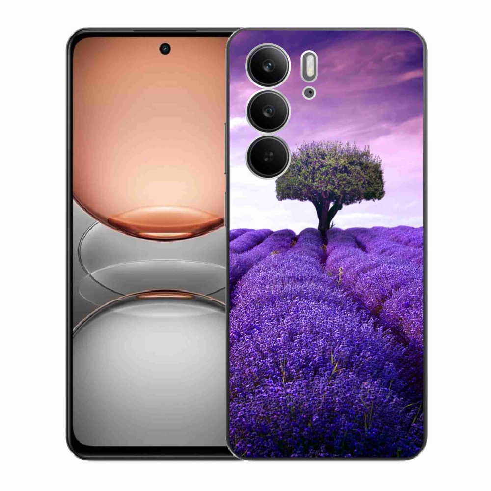 Gél borító mmCase a Realme C75 készülékhez - levendula rét