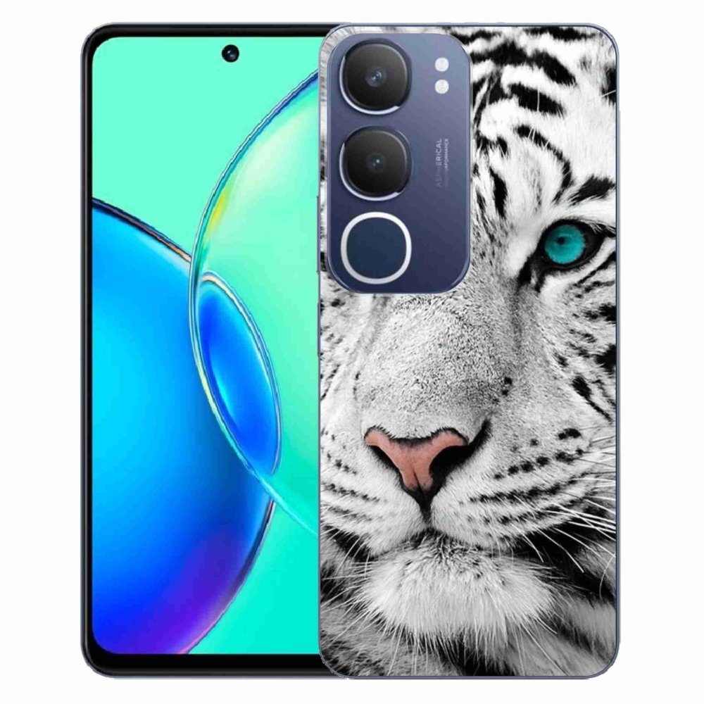 Gél borítás mmCase a Vivo Y19s készülékhez - fehér tigris