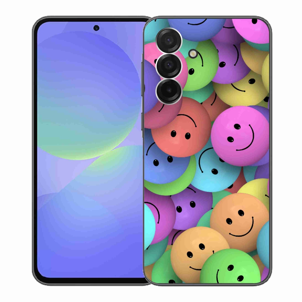 Zselés borítás mmCase Samsung Galaxy A36 5G - színes smiley-k