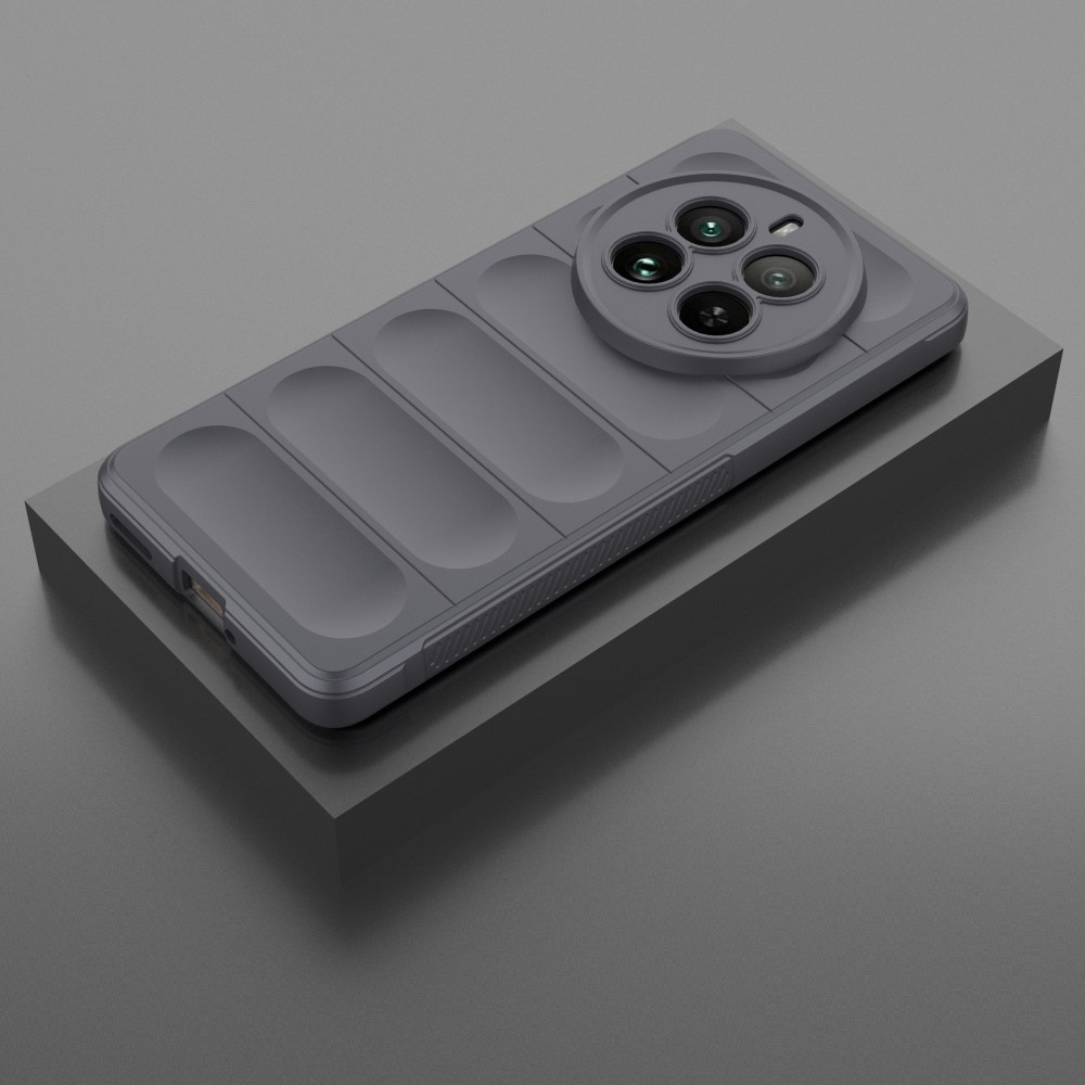 Rugg tartós zselés tok a Realme 12 Pro 5G/12 Pro+ 5G modellhez - sötétszürke színű