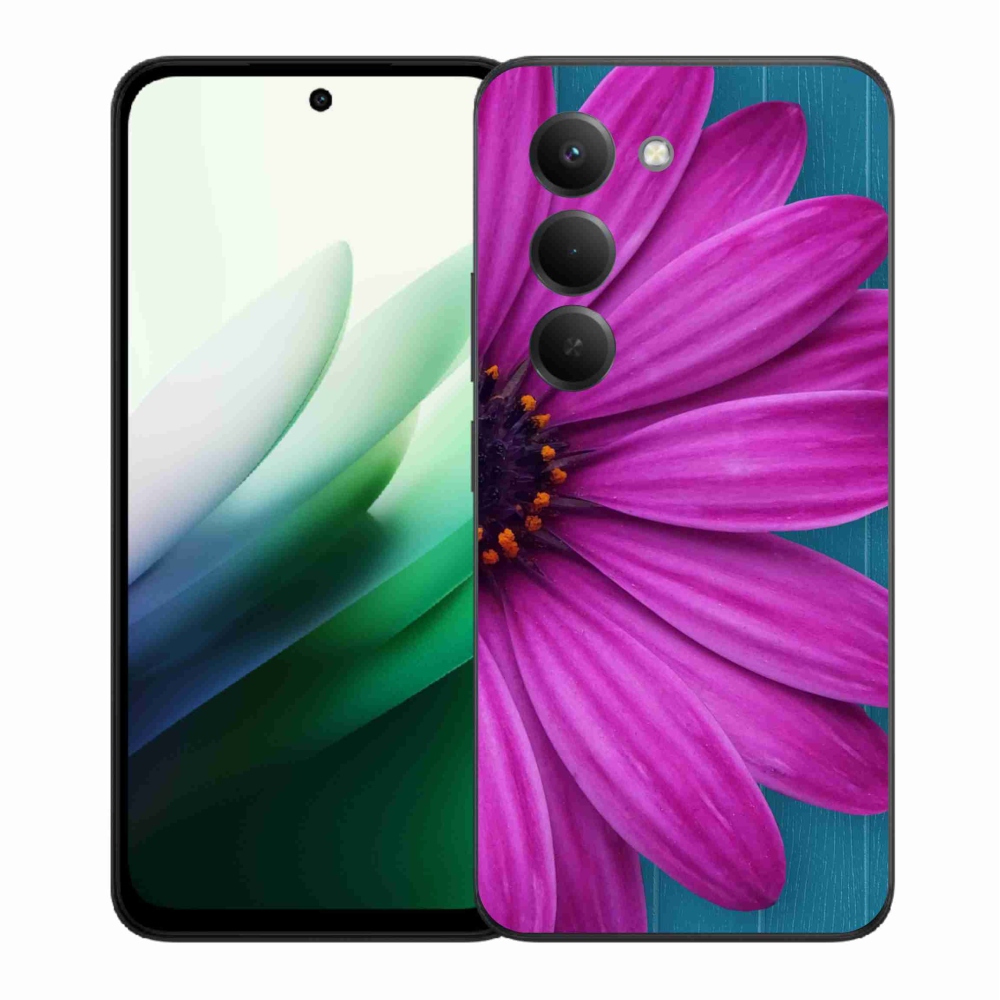 Gél borítás mmCase a Xiaomi Redmi 15 5G-hez - lila százszorszép