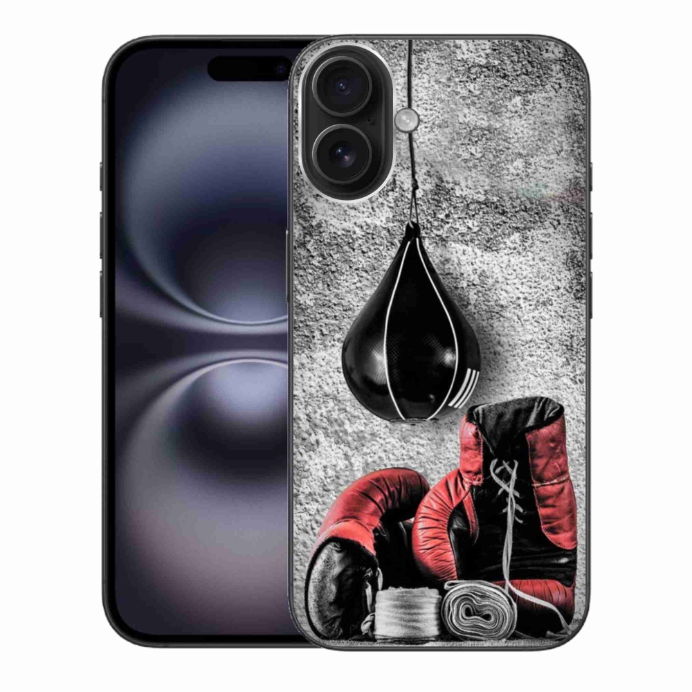 Gél borítás mmCase iPhone 16 Plus készülékhez - bokszzsák és kesztyű