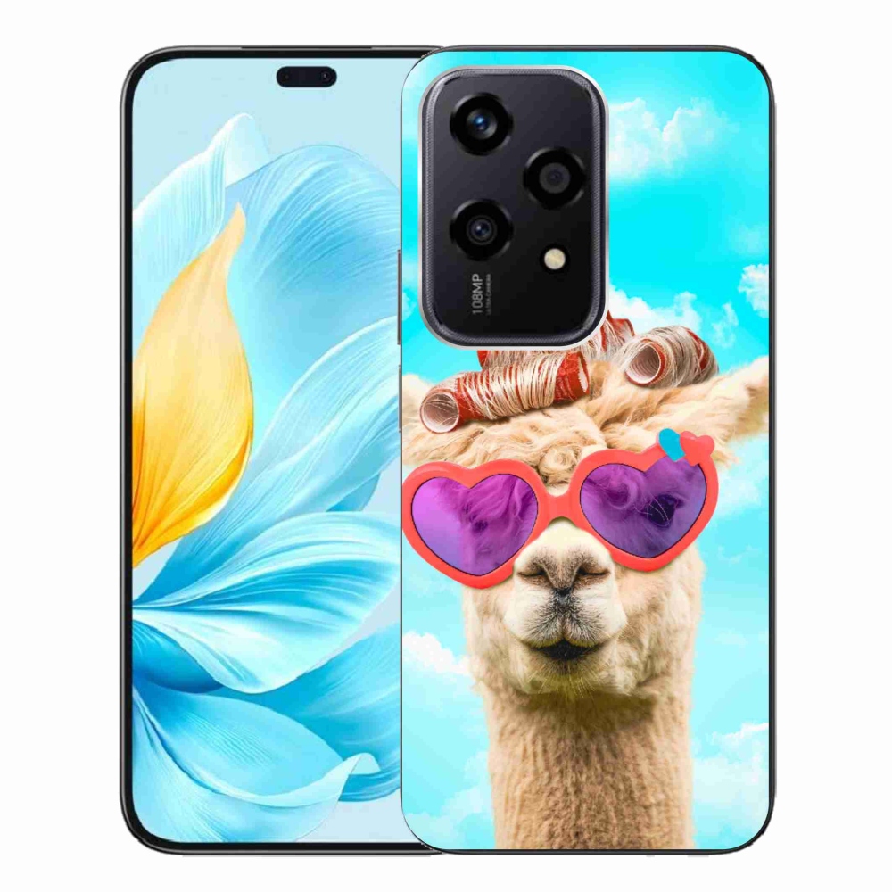 Zselés borítás mmCase a Honor 200 Lite 5G számára - szemüveges láma